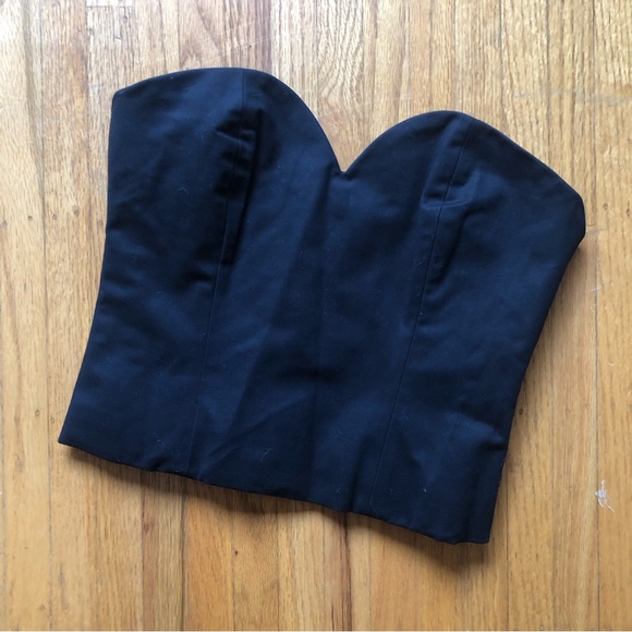nwot Talula Aritzia blk boned bustier corset top - Picture 2 of 3